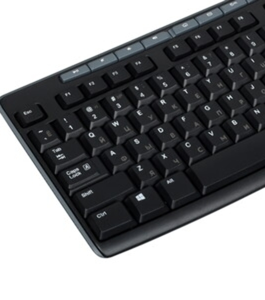 Комплект клавиатура+мышь Logitech Desktop MK200 проводной, USB, 1000 DPI, чёрный