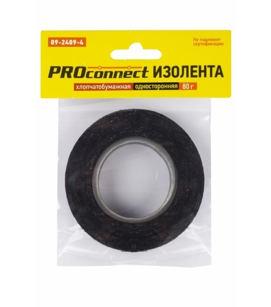 Изолента ХБ PROconnect 18 х 0,35 мм, (ролик 11,3 м/80 г) (2-ПОЛ)