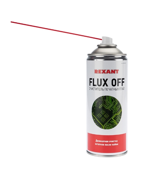 Очиститель печатных плат FLUX OFF, Rexant, 400 мл, аэрозоль