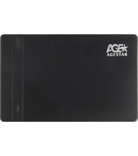 Внешний корпус для HDD AgeStar 3UB2P3 SATA III пластик черный 2.5'