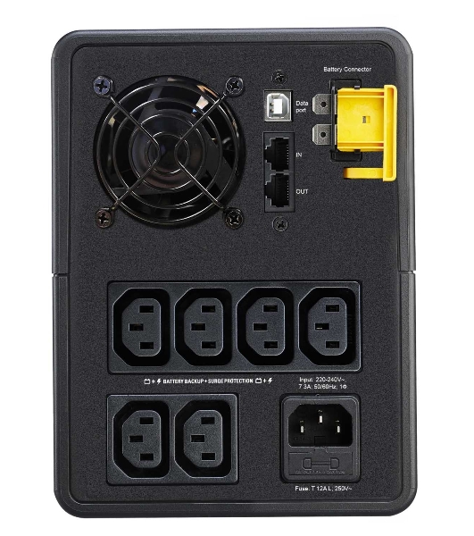 Источник бесперебойного питания APC Back-UPS BX1600MI / 1600ВА / 900Вт /  6xIEC 320 C13, 2xRJ-45