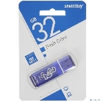 Флешка USB Smartbuy Glossy series Blue (SB32 GbGS-DB), 32Gb, USB 3.0, R/W 75/25, темно-синий, фото 1