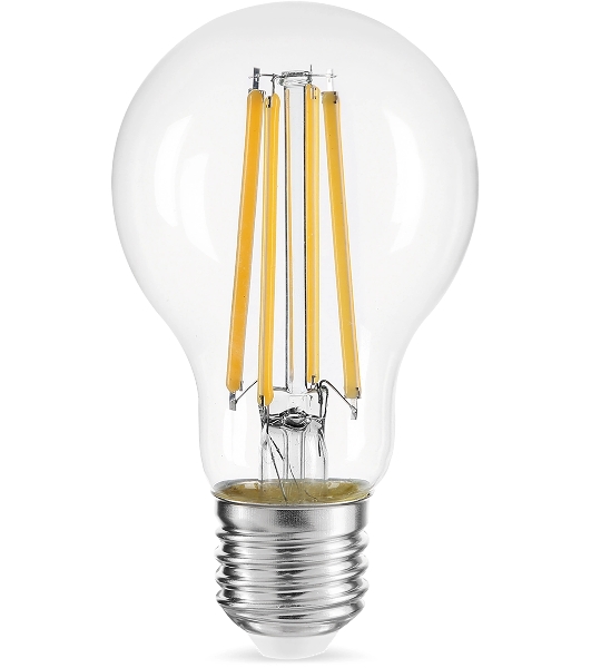 Лампа светодиодная Gauss Filament 102902215 15Вт цок.: E27 груша 220B св. свеч. бел. нейт. (упак.: 10 шт)