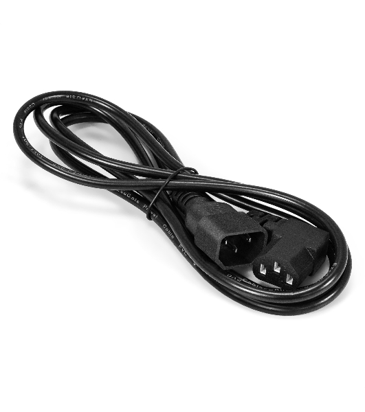 Кабель питания ExeGate Power EC-1,8P (C13 угловой->C14, VDE-250V-3*0.5мм2, медь, черный, 6A, 1.8м)