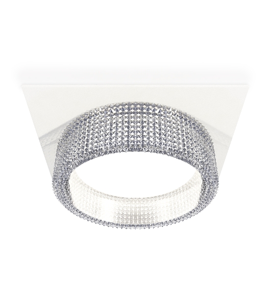 Комплект встраиваемого светильника Ambrella light XC8061030 SWH/CL белый песок/прозрачный GX53 (C8061, N8480)