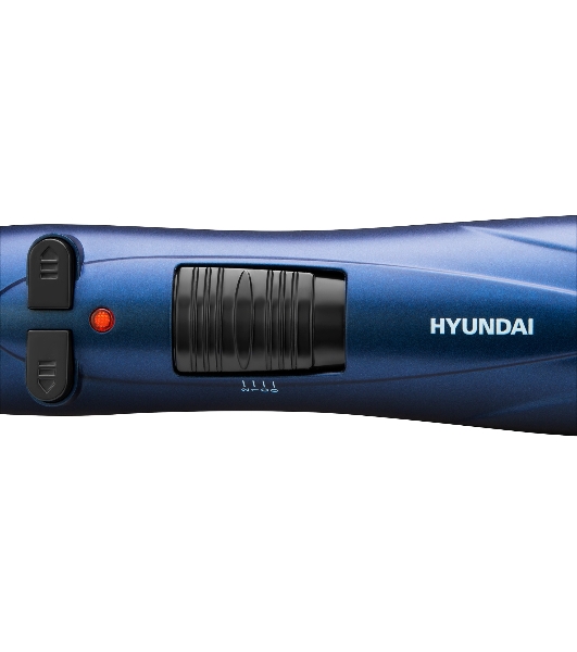 Фен-щётка Hyundai H-HB0110 синий, 1000 Вт, ионизация, 40/50 мм