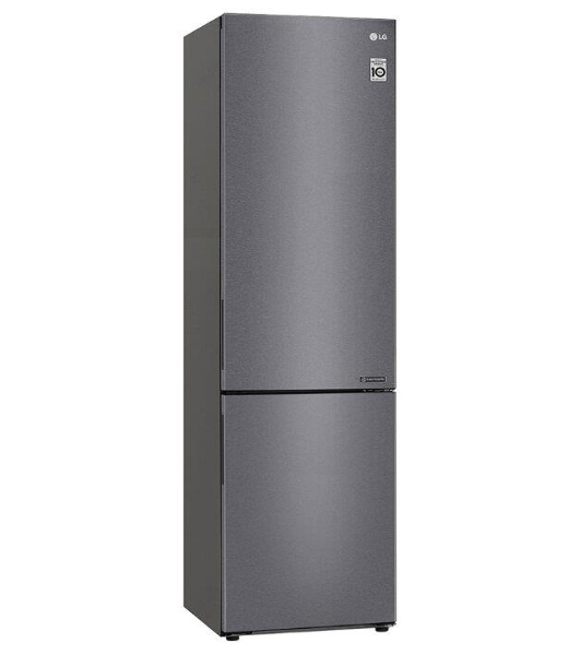 Холодильник LG GA-B509CLCL графитовый двухкамерный 277/107л морозилка снизу, No Frost