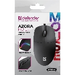Мышь проводная Defender Azora MB-241 черный, 1200 dpi, USB, кнопки - 3, фото6