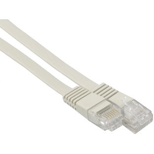 Патч-корд Buro BU-5E-FLAT-3M-G cat.5e molded 3м серый RJ-45 (m)-RJ-45 (m)