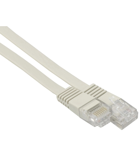 Патч-корд Buro BU-5E-FLAT-3M-G cat.5e molded 3м серый RJ-45 (m)-RJ-45 (m)