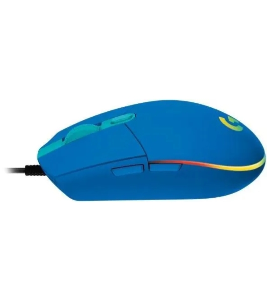 Мышь проводная Logitech G102 LIGHTSYNC синий, 8000 dpi, USB, кнопки - 6