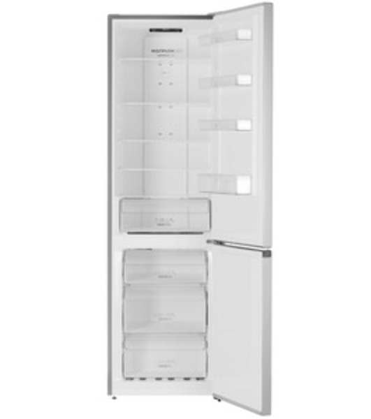 Холодильник Gorenje NRK6201ES4 серебристый двухкамерный 235/96 л морозилка снизу, No Frost