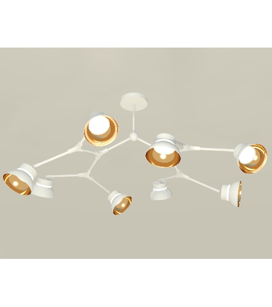 Светильник Ambrella light XB9059101/8 SWH/PYG/CL белый песок/золото желтое полированное/прозрачный GX53 (C9059, N8144)