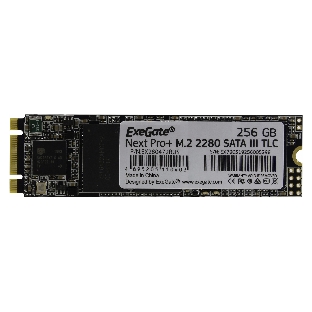 Накопитель SSD ExeGate NextPro+ UV500TS256, 256Gb, SATA III, M.2 2280, R/W 561/500