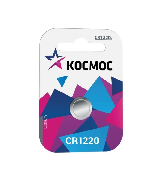 Элемент питания Космос литиевый CR CR1220 1хBL (блист.1шт)