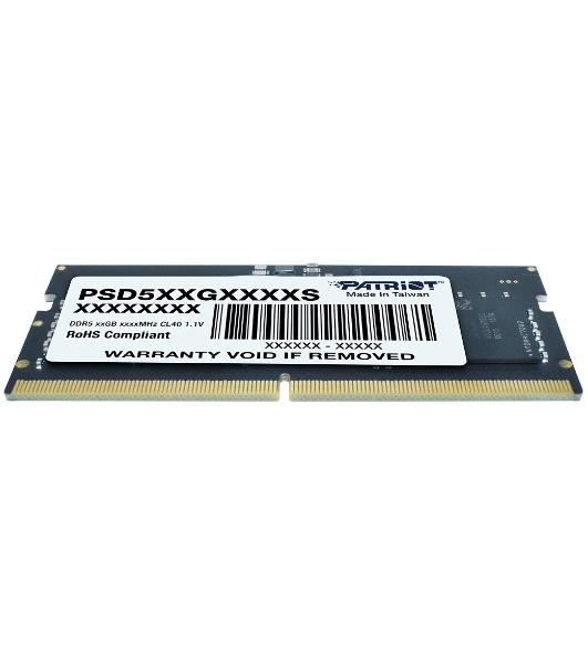 Оперативная память Patriot, DDR5, 32GB (1x32 GB), 4800 MHz, CL40 SO-DIMM