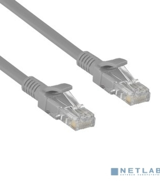 Патч-корд ExeGate UTP-RJ45-RJ45-5e-CU-20M-GY, UTP, cat.5e, 20м, медь, серый
