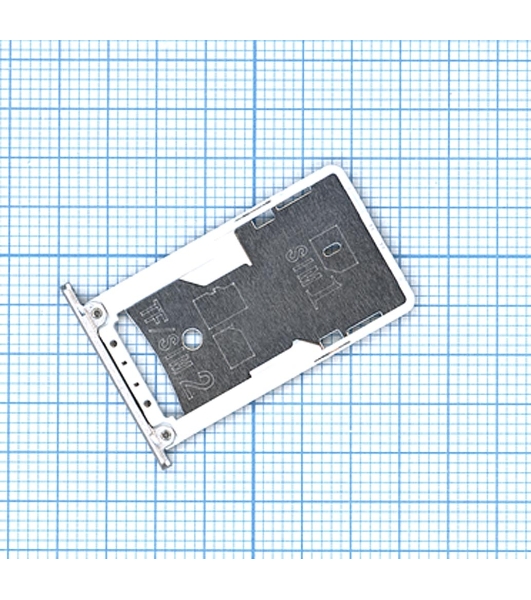 Лоток для SIM-карты Xiaomi Redmi Note 3 Pro Серебро