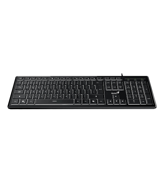 Клавиатура проводная Genius SlimStar 820, черный, USB, 104 клавиши 31310055402