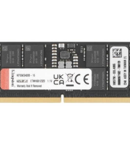 Оперативная память Kingston Fury Impact, DDR5, 16GB (1x16GB), 4800MHz, CL38, SO-DIMM