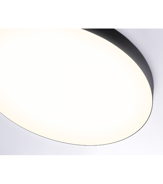 Потолочный светодиодный светильник Ambrella light FV5541 BK черный LED 130W 3000K D800*58 (Без ПДУ)