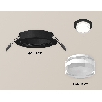 Комплект встраиваемого светильника Ambrella light XC6513063 SBK/FR/CL черный песок/белый матовый/прозрачный MR16 GU5.3 (C6513, N6241), фото 1