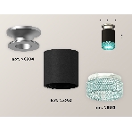 Светильник Ambrella Light XS6302142 SBK/MCH/BL черный песок/хром матовый/голубой MR16 GU5.3 (N6904, C6302, N6153), фото 1