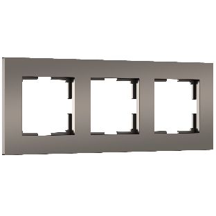 Рамка на 3 поста Slab (бронза софт) W0032963
