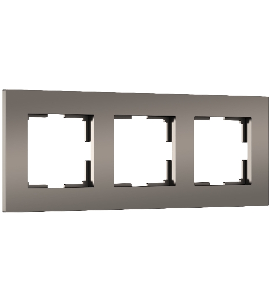 Рамка на 3 поста Slab (бронза софт) W0032963