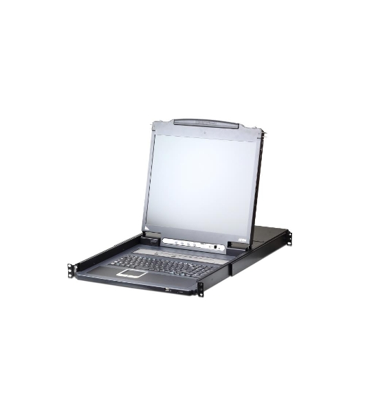 Консоль с переключателем ATEN 19'8P PS/2-USB VGA LCD KVM IP SW. W/RU