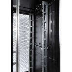 Шкаф серверный ПРОФ напольный 42U (800x1000) дверь перфор., задние двойные перфор., черный, в сборе, фото14