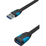 Кабель-удлинитель Vention USB 3.0 AM/AF - 2 м плоский VAS-A13-B200, фото4