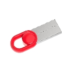 Флешка USB Netac UM2 (NT03UM2N-128G-32RE), 128Gb, USB 3.0, R/W 130/50, серебристый/красный, фото 1