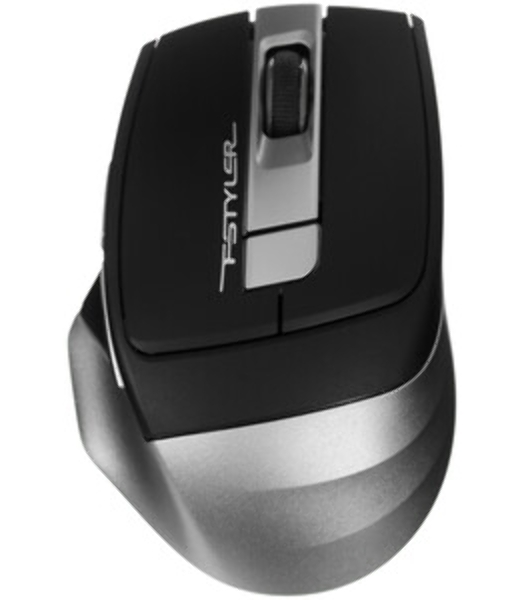 Мышь беспроводная A4Tech Fstyler FG35 серый/черный, 2000 dpi, радиоканал, USB, кнопки - 6