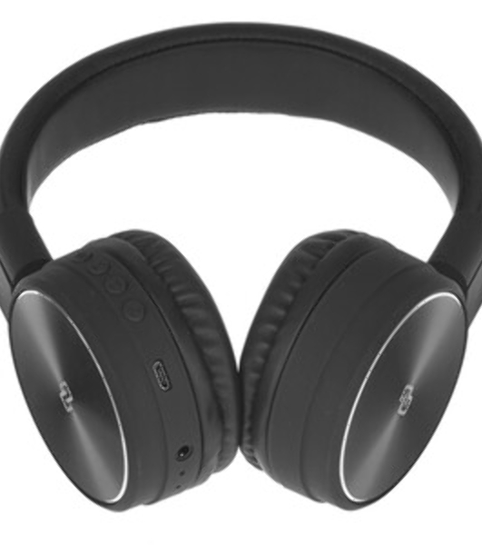 Беспроводные/проводные наушники Digma BT-16 черный, накладные, Bluetooth + проводной, складная конструкция, до 10 ч