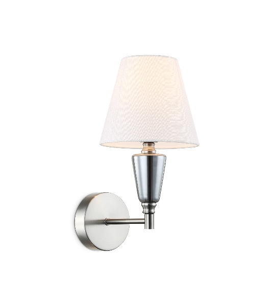 Настенный светильник Ambrella light LH75259 SN/FR сатин никель/белый матовый E14 max 40W 210*160*325