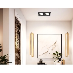 Светильник Ambrella light TN52235/2 BK черный IP20 GX53/2 220*110*44, фото3