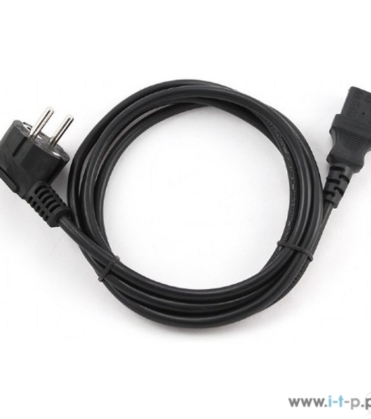 Кабель питания Cablexpert PC-186-1-10M, 10м, Schuko- C13, 3x1кв.мм, черный, с заземлением, пакет
