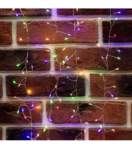 Гирлянда роса Фейерверк с трансформатором 20 м, 1000 LED, цвет свечения мультиколор