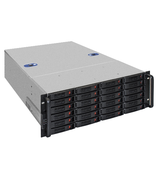 Серверная платформа ExeGate Pro 4U660-HS24 (RM 19', высота 4U, глубина 660, Redundant БП 2x550W, 24xHotSwap, USB)