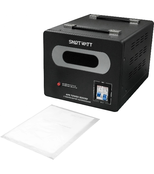 Напольный стабилизатор напряжения SMARTWATT AVR TOWER 5000RF (140W - 260W, 5000VA, 5 кВт, 50-60 Гц, LED-дисплей, релейны