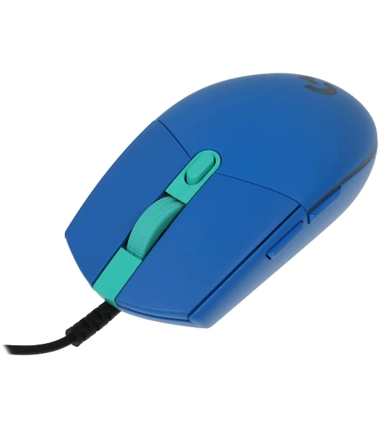 Мышь проводная Logitech G102 LIGHTSYNC синий, 8000 dpi, USB, кнопки - 6