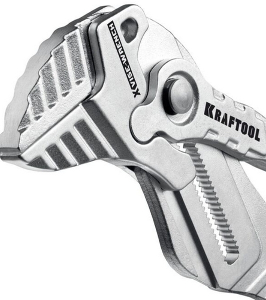 Клещи KRAFTOOL VISE-WRENCH X, 180 мм, клещи переставные-гаечный ключ