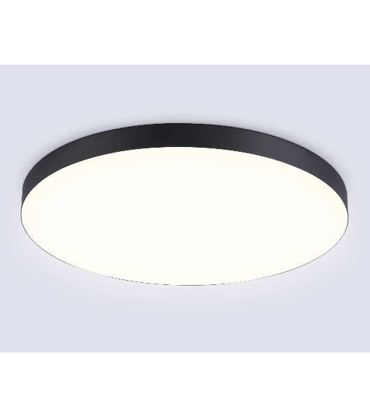 Потолочный светодиодный светильник Ambrella light FV5541 BK черный LED 130W 3000K D800*58 (Без ПДУ)
