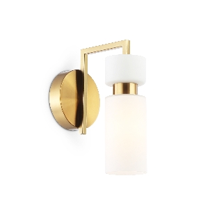 Настенный светильник Ambrella light LH56130 BS/FR латунь/белый матовый E14 max 40W 150*100*210