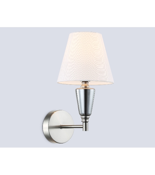 Настенный светильник Ambrella light LH75259 SN/FR сатин никель/белый матовый E14 max 40W 210*160*325
