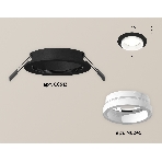 Комплект встраиваемого светильника Ambrella light XC6513065 SBK/FR черный песок/белый матовый MR16 GU5.3 (C6513, N6245), фото 1