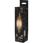 Лампа светодиодная Filament Свеча на ветру E14 9Вт 2700К Gauss 104801109, фото3