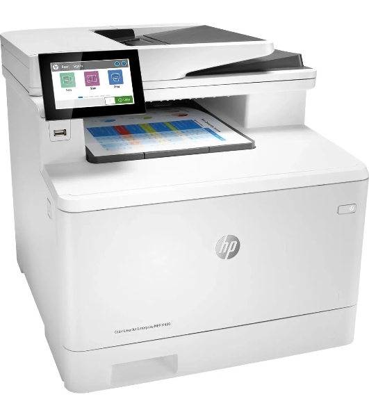 МФУ лазерное HP Color LaserJet Pro M480f (3QA55A), A4, цветной, печ. до 27 стр/мин., скан. до 29 стр/мин. (ч/б) 20 стр/мин. (цвет), 600 x 600 dpi, USB, RJ-45, Air Print, Mopria
