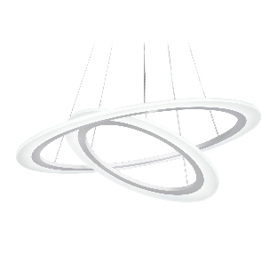 Светильник Ambrella light FA4355/2 WH белый 78W 3000K/4200K/6400K D580*670 (ПДУ РАДИО 2.4G)